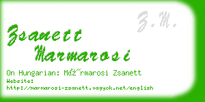 zsanett marmarosi business card